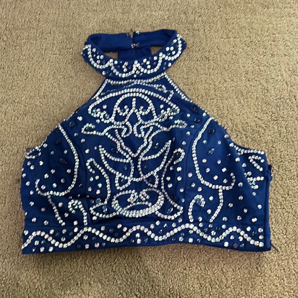 Formal Beaded Halter Top